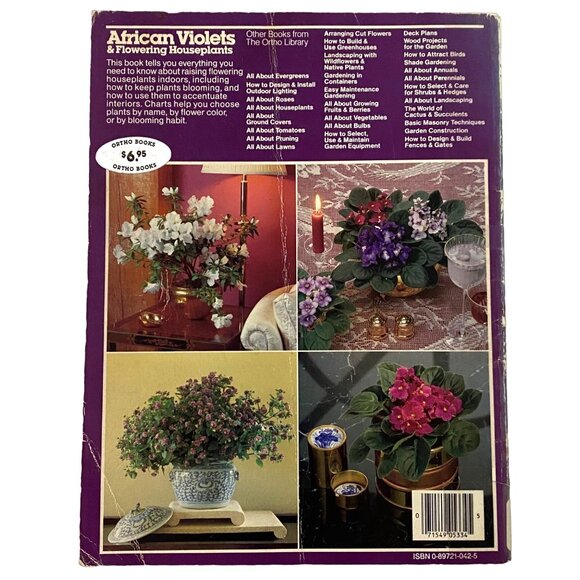 Flower Gardening Book Lot of 4 Roses African Violets Annuals Bulbs Houseplants - Picture 6 of 8